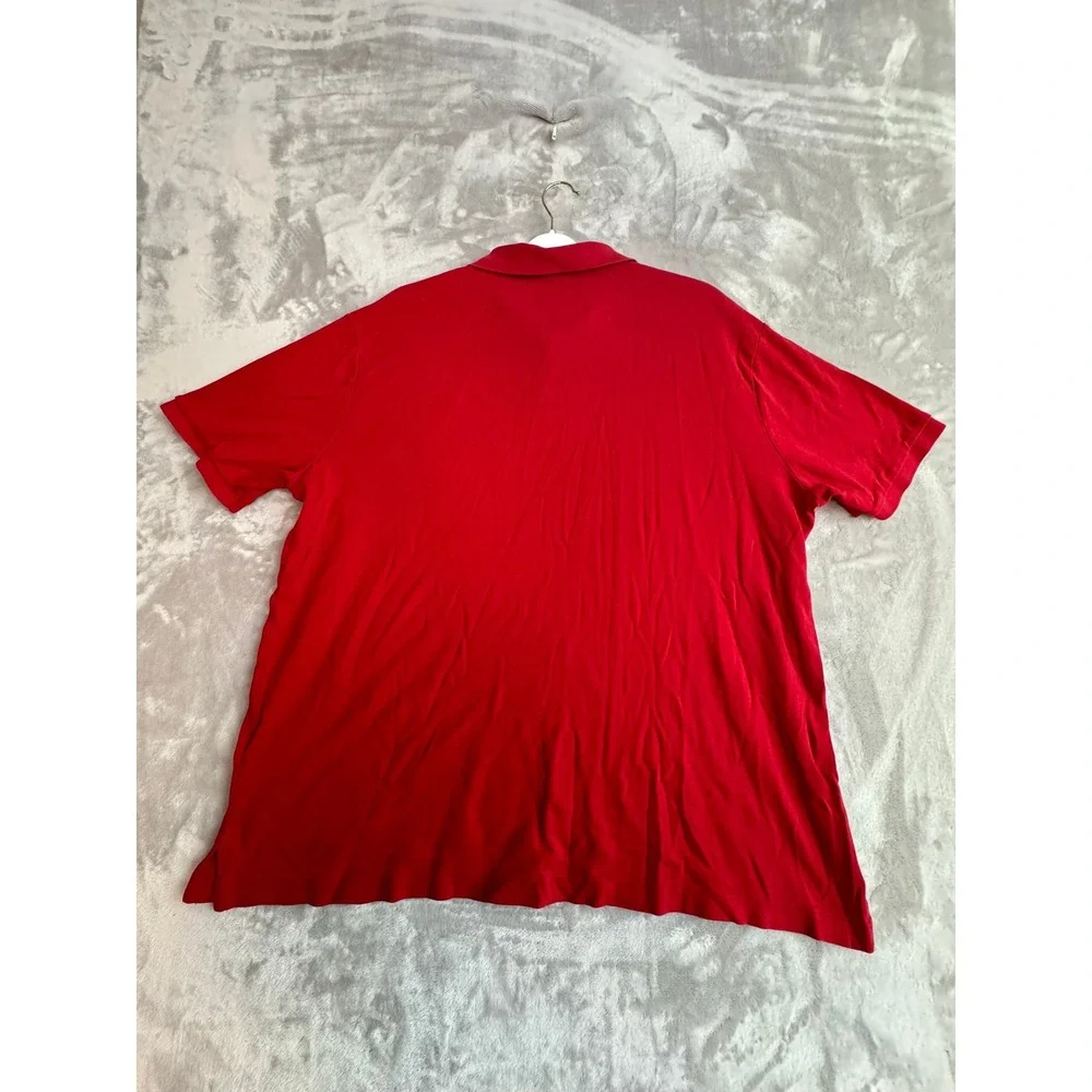 Polo Ralph Lauren Mens XL Classic Fit Red Short Sleeve Pique Polo Shirt‎ Logo